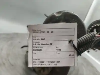 Second-hand car spare part abs for bmw 3 (e36) 318 tds oem iam references 34511162291  