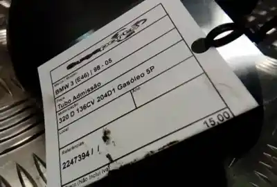 Second-hand car spare part air channel for bmw 3 (e46) 320 d oem iam references 2247394  