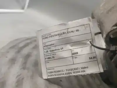 Pezzo di ricambio per auto di seconda mano alternatore per ford fiesta vi (cb1, ccn) 1.25 riferimenti oem iam 7g9n10300cc  