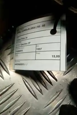 Peça sobressalente para automóvel em segunda mão suporte do filtro de ar por opel corsa b (s93) 1.7 d (f08 f68 m68) referências oem iam 44605685911  