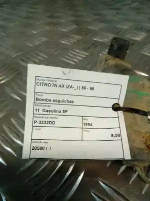 Автозапчасти б/у чистый насос за citroen ax (za-_) 10 ссылки oem iam 20500  