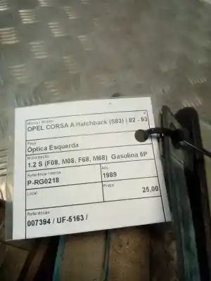 Автозапчастина б/у ліва фара для opel corsa a tr (s83) 1.2 s (f11, m11, m19, f19) посилання на oem iam 007394  