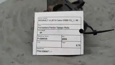 Second-hand car spare part trunk lock for renault clio ii (bb_, cb_) 1.5 dci (b/cb07) oem iam references 7700308997  