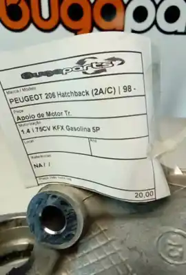 Автозапчастина б/у задня опора двигуна для peugeot 206 hatchback (2a/c) 1.4 i посилання на oem iam   