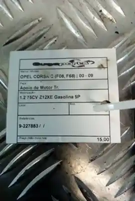 Автозапчасти б/у задняя опора двигателя за opel corsa c (x01) 1.2 (f08 f68) ссылки oem iam 9-227883  