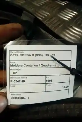 Автозапчастина б/у молдинг для opel corsa a tr (s83) 1.2 s (f11, m11, m19, f19) посилання на oem iam 90387686  