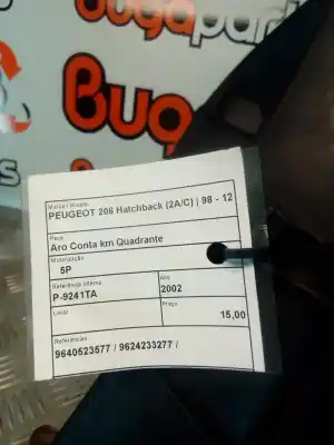 Pezzo di ricambio per auto di seconda mano modanatura per peugeot 206 hatchback (2a/c) 1.4 i riferimenti oem iam 9640523577  