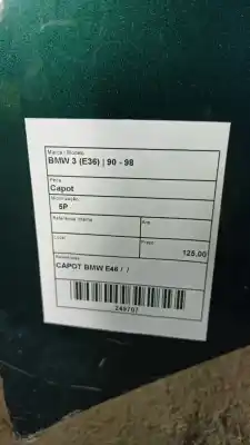 Tweedehands auto-onderdeel kap voor bmw 3 (e36) 318 tds oem iam-referenties capot bmw e46  