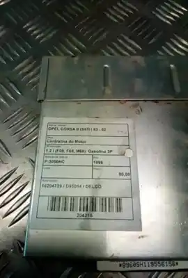 Second-hand car spare part ecu engine control for opel corsa a caixa (s83) 1.2 (f08. w5l) oem iam references 16204739  