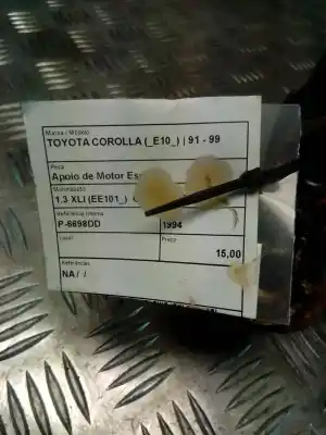 Second-hand car spare part left engine support for fiat uno (146) 1.0 cat oem iam references   