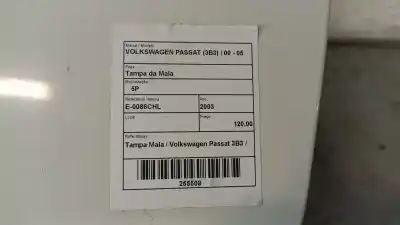 Second-hand car spare part tailgate for mazda 6 hatchback (gg) 2.0 di (gg14) oem iam references   