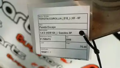 Second-hand car spare part catalytic converter for toyota corolla (_e12_) 1.4 d (nde120_) oem iam references 10g01  