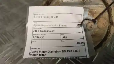 Second-hand car spare part front engine support for bmw 3 (e46) 316 i oem iam references   