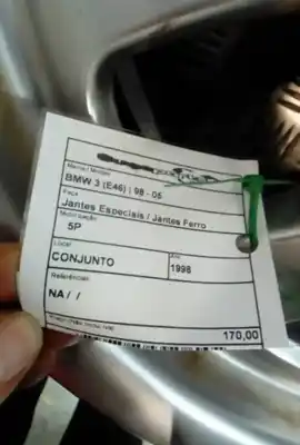 Second-hand car spare part rims set for bmw 3 (e46) 316 i oem iam references jogo jantes bmw 3 e46  