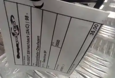 Second-hand car spare part heater blower motor for peugeot 206 hatchback (2a/c) 1.1 oem iam references 55767  