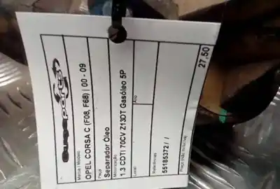 Автозапчастина б/у графинка для opel corsa c (x01) 1.3 cdti (f08 f68) посилання на oem iam 55185372  