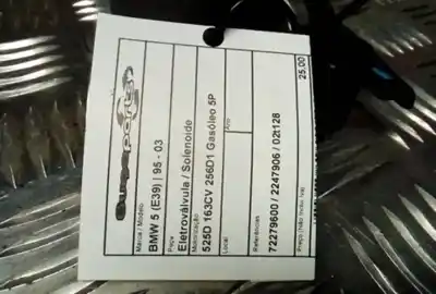 Second-hand car spare part solenoid valve for bmw 5 (e39) 525d oem iam references 72279600  