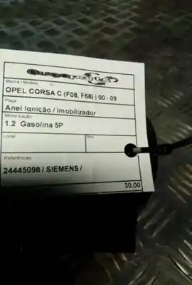 Pezzo di ricambio per auto di seconda mano dispositivo antifurto per opel corsa c (x01) 1.2/1.0 gasolina riferimenti oem iam 24445098  