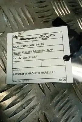 Peça sobressalente para automóvel em segunda mão sensor de pressão por seat leon (1m1) 1.4 16v referências oem iam 036906051  