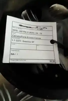 Автозапчастина б/у шків розподільного валу для opel astra h (a04) 1.7 cdti 100cv посилання на oem iam   