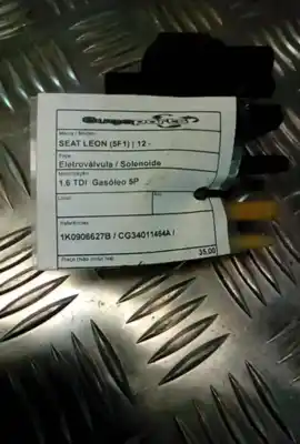 Peça sobressalente para automóvel em segunda mão válvula solenóide por seat leon (5f1) 1.6 tdi referências oem iam 1k0906627b  