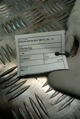 Second-hand car spare part left sunshade for nissan note (e11, ne11) 1.5 dci oem iam references   