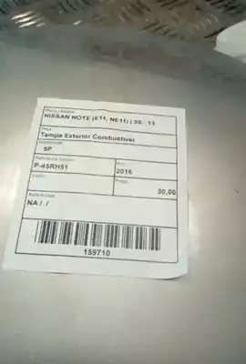 Second-hand car spare part fuel cap for nissan note (e11, ne11) 1.5 dci oem iam references   