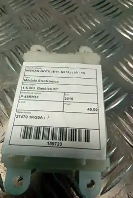 Pezzo di ricambio per auto di seconda mano modulo elettronico per nissan note (e11, ne11) 1.5 dci riferimenti oem iam 27470 1kg0a  