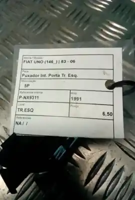 Автозапчастина б/у ліва задня внутрішня ручка для fiat uno (146) 1.0 cat посилання на oem iam   