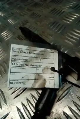 Pezzo di ricambio per auto di seconda mano iniettore per opel corsa c (x01) 1.7 di (f08 f68) riferimenti oem iam   