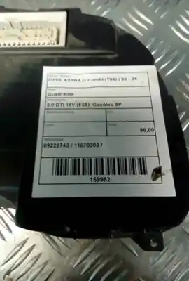 Second-hand car spare part dashboard for opel astra g combi (t98) 2.0 dti 16v (f35) oem iam references 09228743  