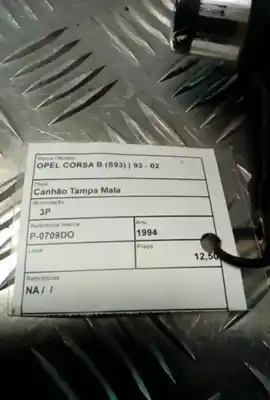 Second-hand car spare part trunk lock for opel corsa b (s93) 1.4 i oem iam references   