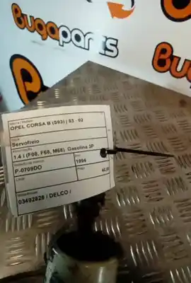 Pezzo di ricambio per auto di seconda mano servo freio per opel corsa b (s93) 1.4 i riferimenti oem iam 03492828  