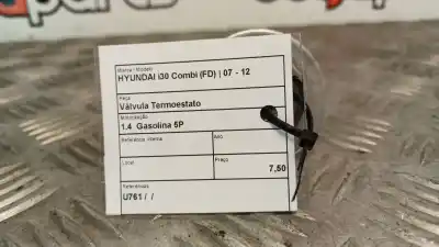 Peça sobressalente para automóvel em segunda mão termostato por hyundai i30 (fd) 1.4 referências oem iam u761  