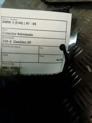 Peça sobressalente para automóvel em segunda mão coletor admissão por bmw 3 (e46) 320 d referências oem iam   