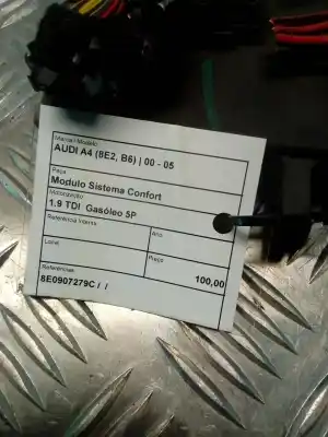 Peça sobressalente para automóvel em segunda mão módulo de confort / bsi /bcm por audi a4 b6 (8e2) 1.9 tdi referências oem iam 8e0907279c  