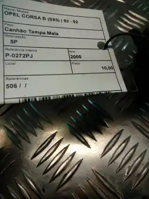 Peça sobressalente para automóvel em segunda mão fechadura do mala por opel corsa b (s93) 1.0 i 12v (f08. f68. m68) referências oem iam 506  