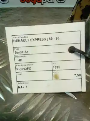 Peça sobressalente para automóvel em segunda mão grelha / difusor de ar por renault express 1.6d referências oem iam   