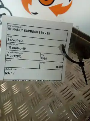 Second-hand car spare part brake servo for renault express 1.9d oem iam references   