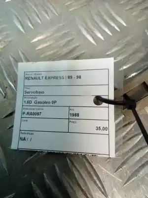 Second-hand car spare part brake servo for renault express 1.6d oem iam references   