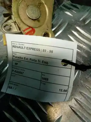 Second-hand car spare part exterior left rear door handle for renault express 1.6d oem iam references   