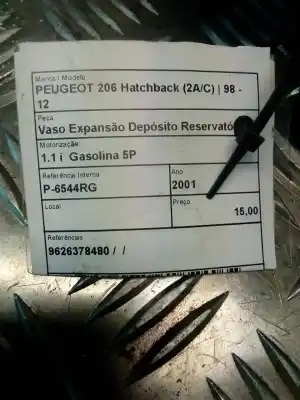 Автозапчастина б/у розширення депозит для peugeot 206 hatchback (2a/c) 1.1 посилання на oem iam 9626378480  