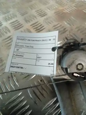 Peça sobressalente para automóvel em segunda mão elevador de vidros traseiro esquerdo por peugeot 206 hatchback (2a/c) 1.1 referências oem iam 9623109780  