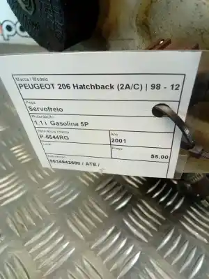 Автозапчастина б/у гальмівний серво для peugeot 206 hatchback (2a/c) 1.1 посилання на oem iam 9634942680  