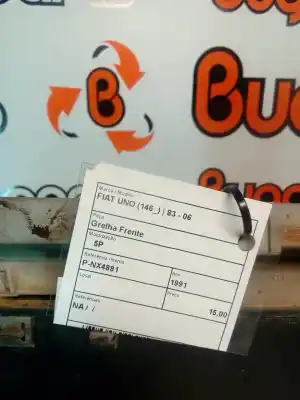 Peça sobressalente para automóvel em segunda mão grelha frontal por fiat uno (146) 1.0 cat referências oem iam   