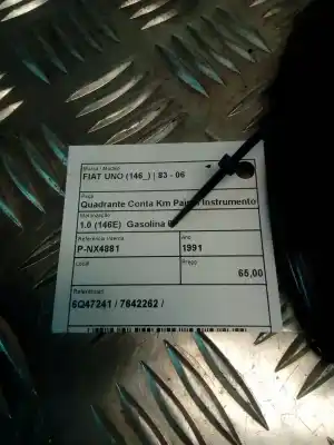 Peça sobressalente para automóvel em segunda mão quadrante por fiat uno (146) 1.0 cat referências oem iam 6q47241  
