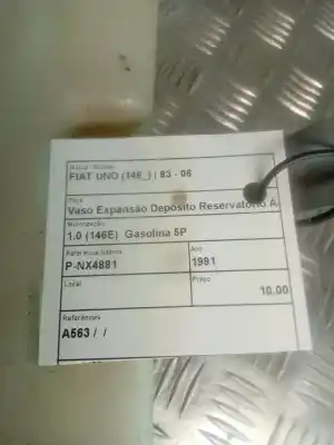 Peça sobressalente para automóvel em segunda mão depósito de expansão por fiat uno (146) 1.0 cat referências oem iam a563  