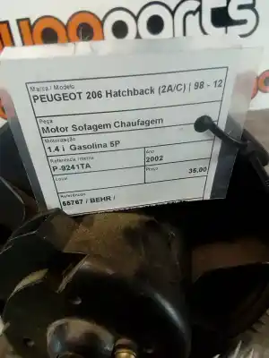 Pezzo di ricambio per auto di seconda mano motore di riscaldamento per peugeot 206 hatchback (2a/c) 1.4 i riferimenti oem iam 55767  