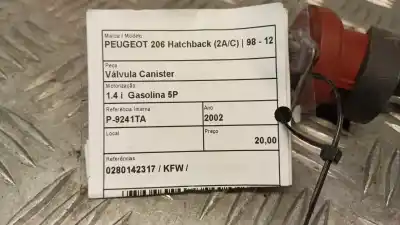 Автозапчасти б/у канистра за peugeot 206 hatchback (2a/c) 1.4 i ссылки oem iam 0280142317  