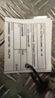 Автозапчасти б/у отопительный двигатель за opel astra h (a04) 1.7 cdti 100cv ссылки oem iam 309365602  